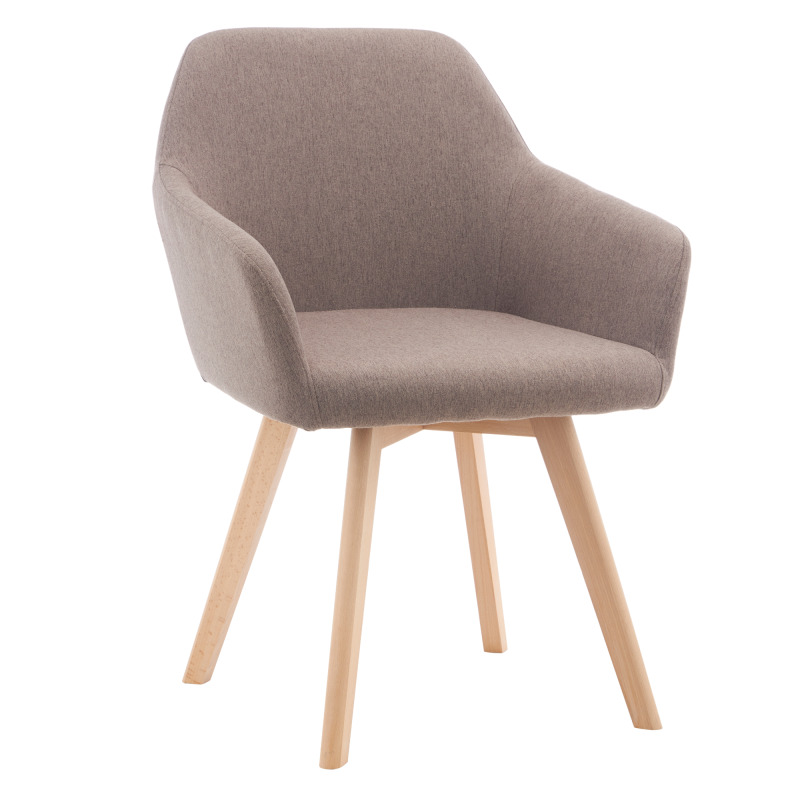 Designové křeslo, hnědá/buk, CLORIN 2 NEW