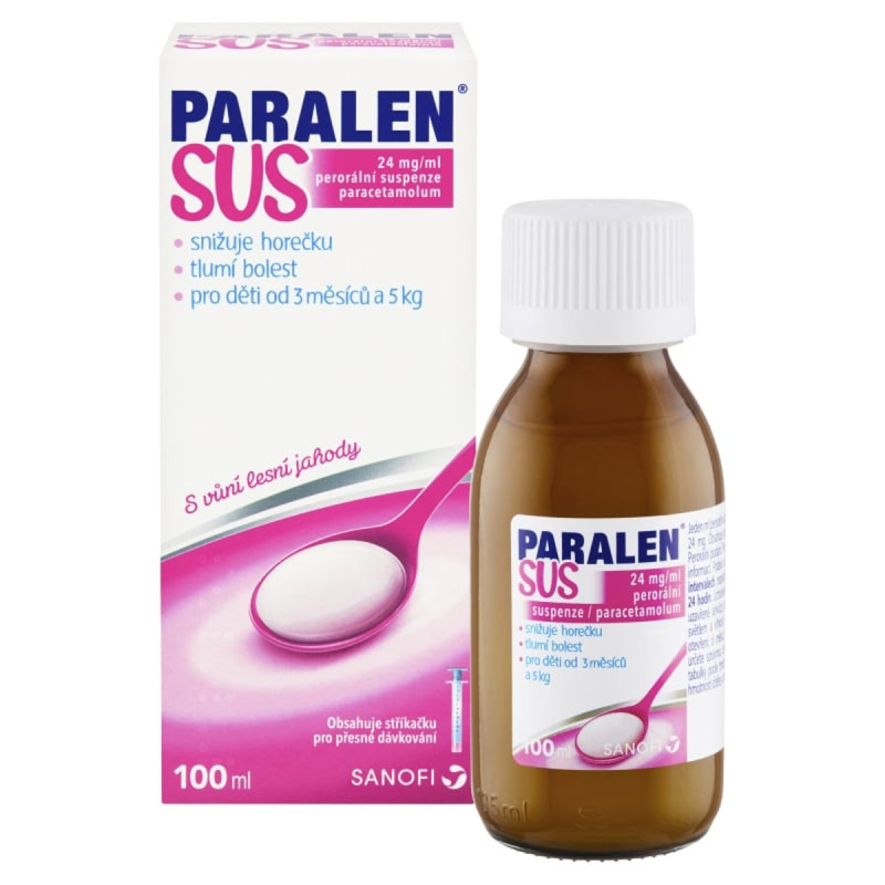 PARALEN SUS 24MG/ML Perorální suspenze 100ML