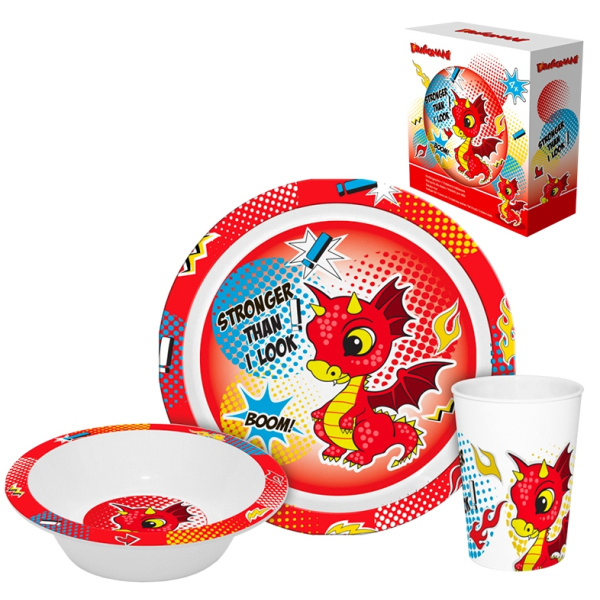 Dragon jídelní set 3ks