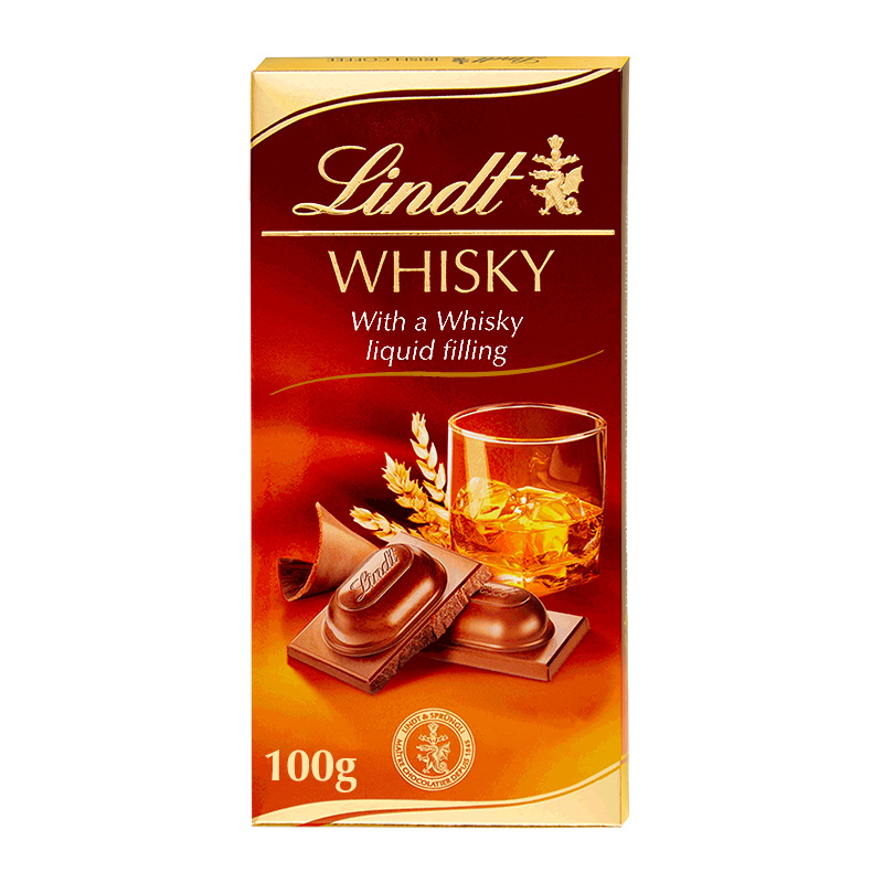 Mléčná čokoláda Lindt s whisky 100g