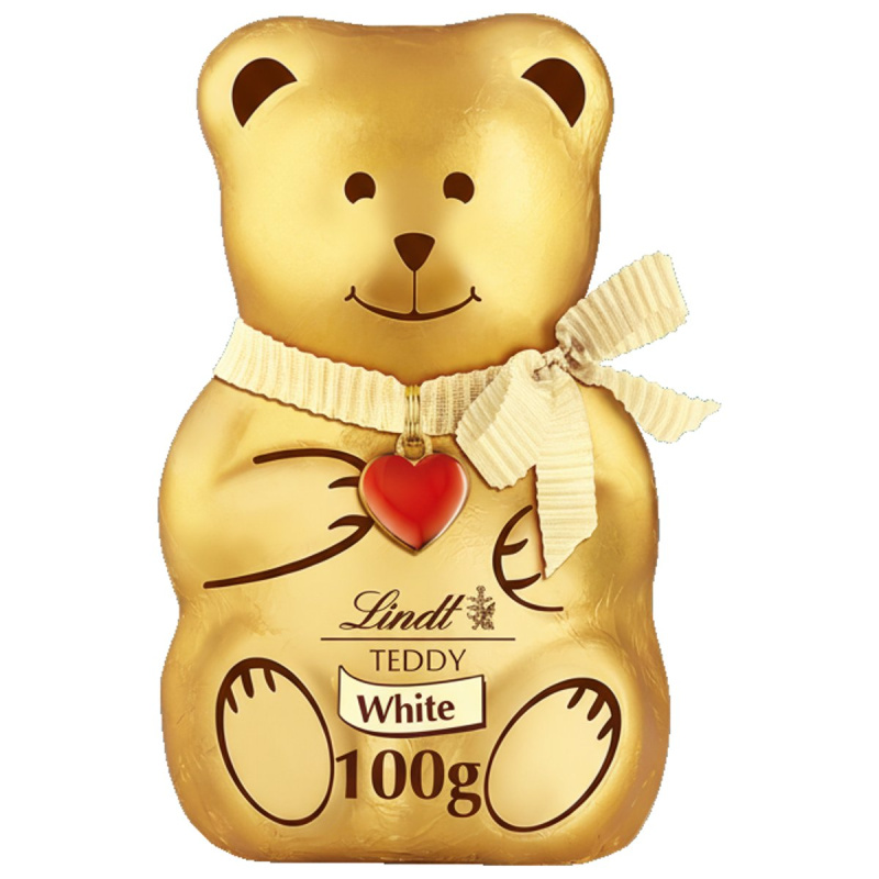 Lindt Vánoční medvídek z bílé čokolády