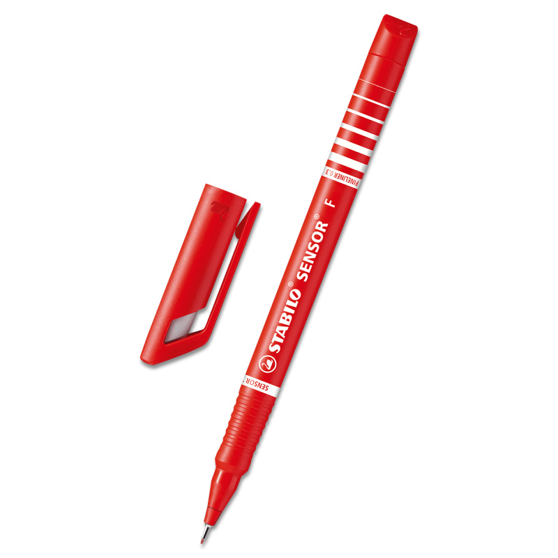 STABILO SENSOR - jemný liner s odpruženým hrotem - fine, červený