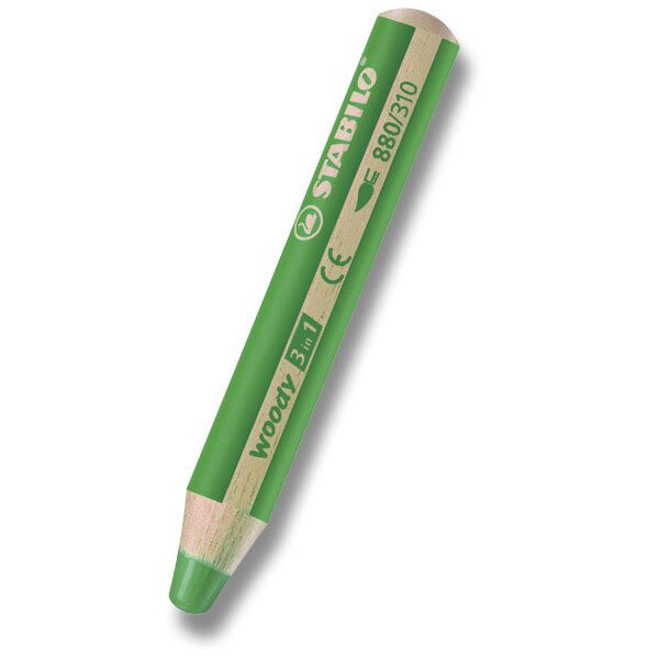 Pastelka Stabilo Woody 3 in 1 světle zelená