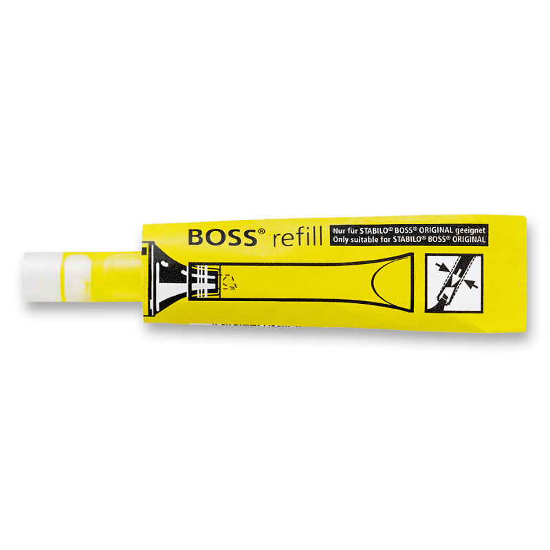 STABILO BOSS ORIGINAL Refill - náhradní náplň pro zvýrazňovač - žlutá