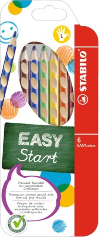 Stabilo 331/6 EASYcolors pro leváky 6 ks