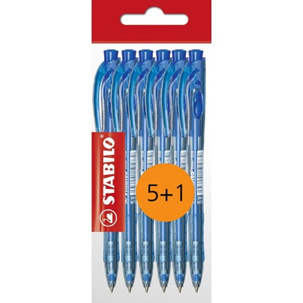 STABILO Pero kuličkové liner 308 modré 6 ks