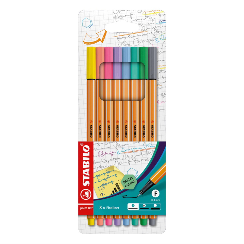 Liner Point 88 souprava 8 ks Stabilo