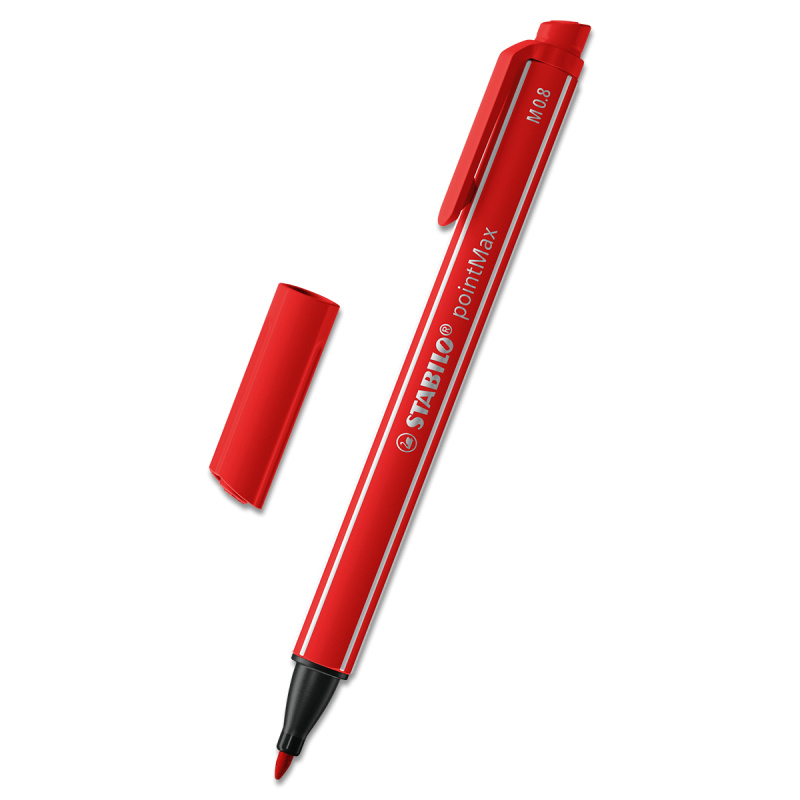 Liner Stabilo PointMax 488, 0,8 mm červený