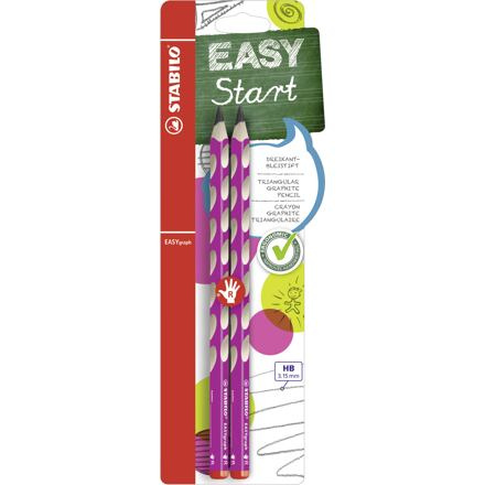 Stabilo EASYgraph Tužka růžová pro leváky, blistr 2ks