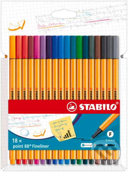 Jemný liner - 18ks (Balenie s 18 rôznymi farbami)