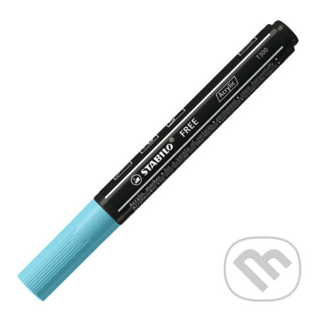 STABILO FREE Acrylic - T300 Okrúhly hrot 2-3mm - ľadovomodrá