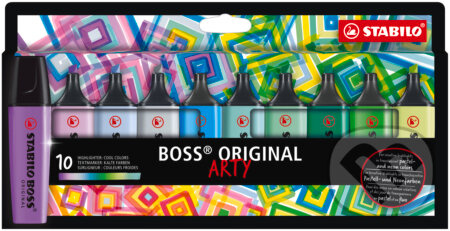 Zvýrazňovač  - STABILO BOSS ORIGINAL - ARTY - 10 ks balenie