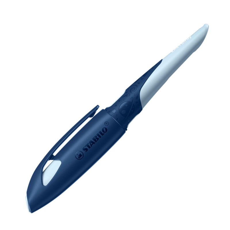 Ergonomické plnicí pero pro praváky s hrotem A - STABILO EASYbirdy 3D DreamWorld, modrá, blistr