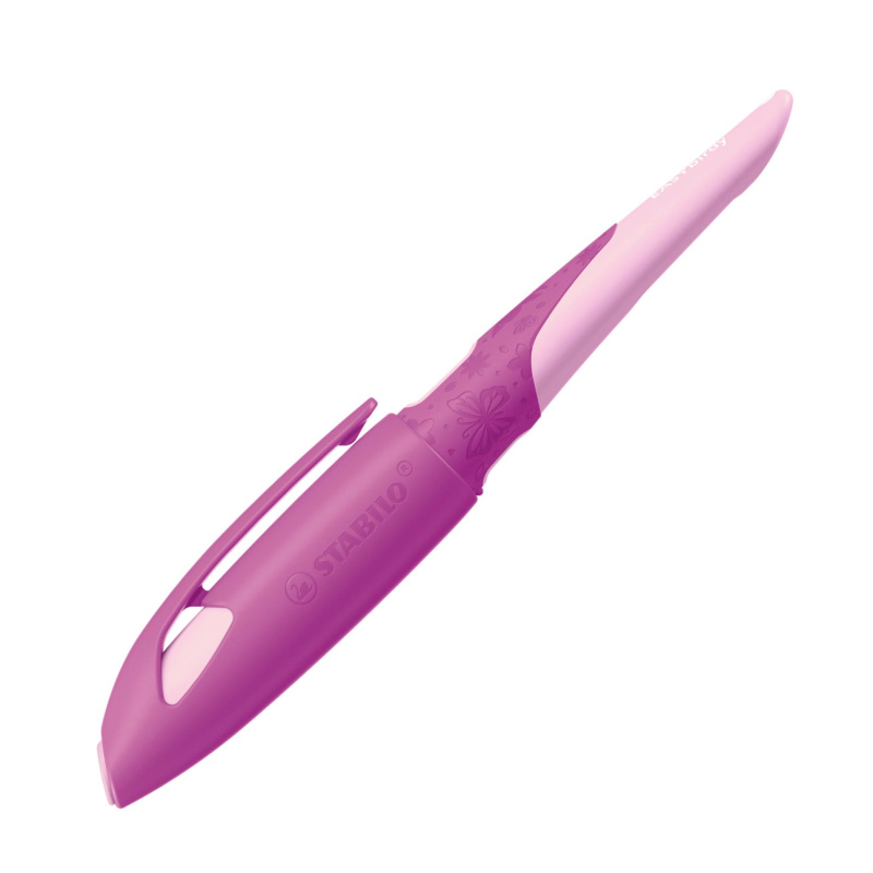 Ergonomické plnicí pero pro praváky s hrotem A - STABILO EASYbirdy 3D DreamWorld, růžová, blistr