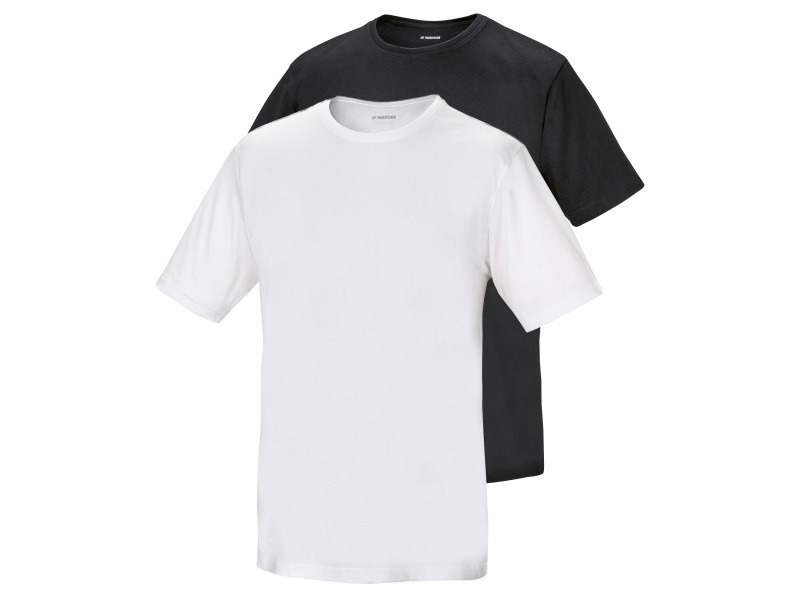 Parkside® Pánské triko, 2 kusy (L (52/54), černá/bílá)