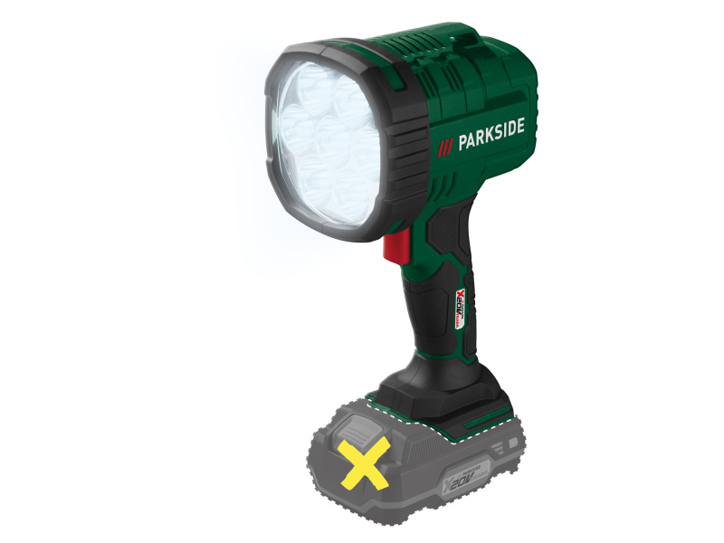 Parkside® Aku ruční LED reflektor Phla 20-Li A1 – bez akumulátoru a nabíječky