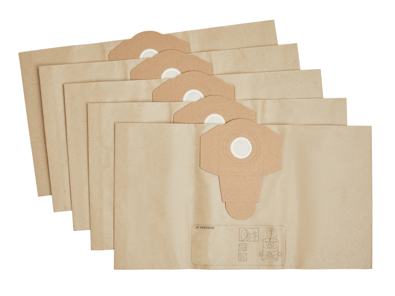 Parkside® Filtrační sáčky PFT 20 A1, 12 kusů / Filtrační sáčky z netkané textilie Pvft 20 A1, 5 kusů (filtrační sáčky PFT 20)