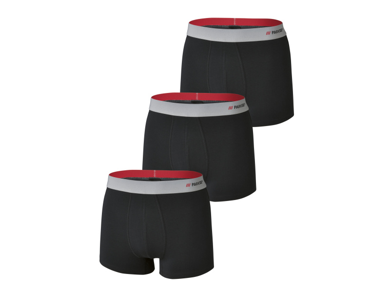 Parkside® Pánské boxerky, 3 kusy (5/M, černá)