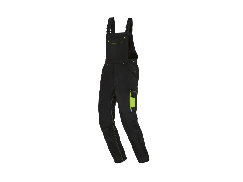 Parkside® Pánské pracovní kalhoty s laclem (černá, 48)