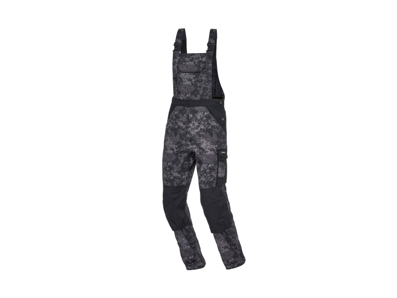 Parkside® Pánské pracovní kalhoty s laclem (vzorovaná, 54)