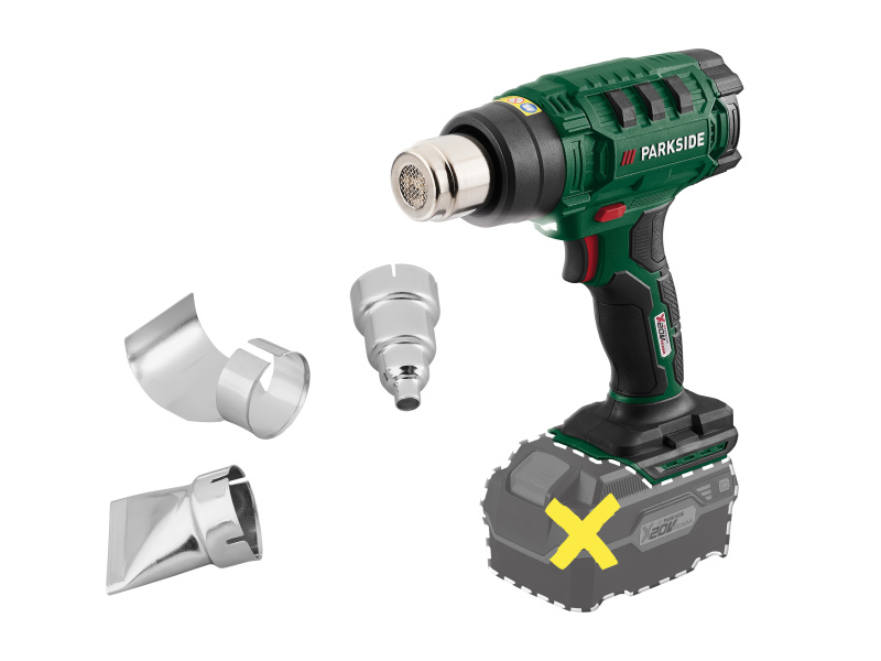 Parkside® Aku horkovzdušná pistole Phlga 20-Li D3 – bez akumulátoru a nabíječky