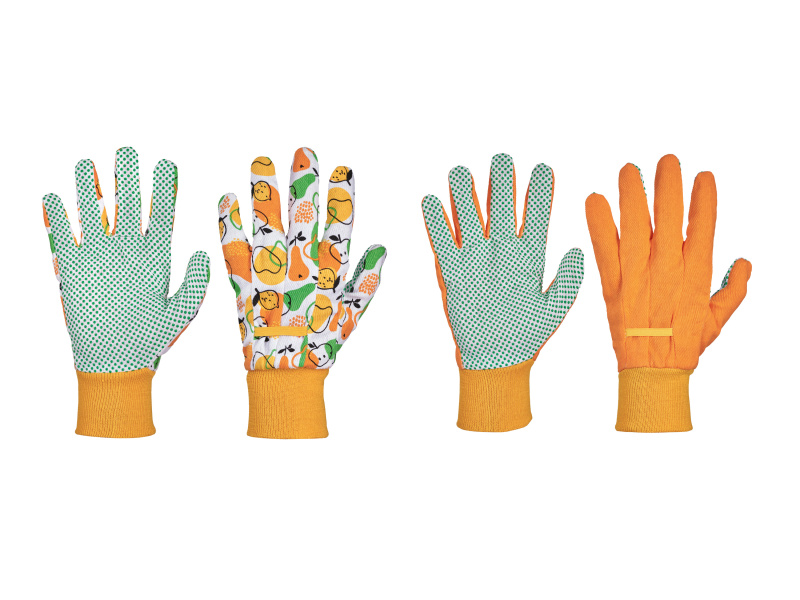 Parkside® Zahradní rukavice, 2 páry (oranžová/žlutá, 9)