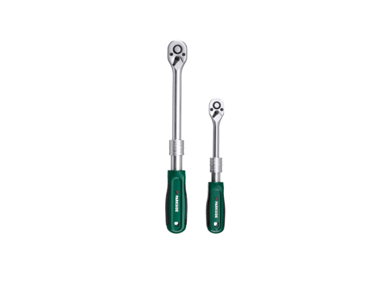 Parkside® Teleskopická ráčna / Sada teleskopických ráčen, 2dílná (sada teleskopických ráčen 3/8" a 1/4")
