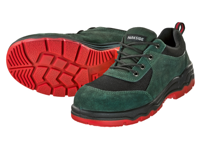 Parkside® Pánská kožená bezpečnostní obuv S3 (zelená, 45)