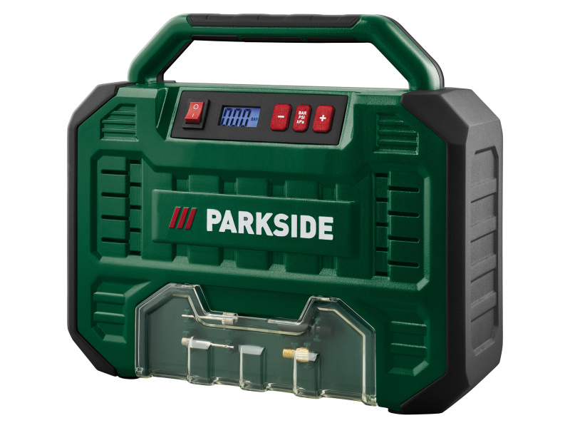 Parkside® Přenosný kompresor s digitálním zobrazením 12 V / 230 V PMK 150 A1