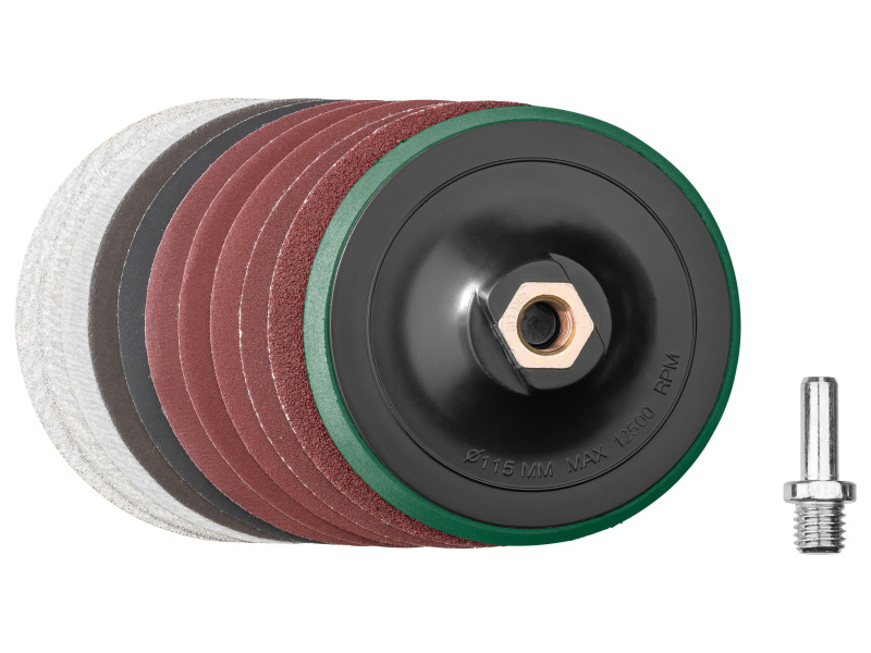 Parkside® Sada brusných kotoučů Pwszsp 1, Ø 115 mm (brusný kotouč se stopkou)