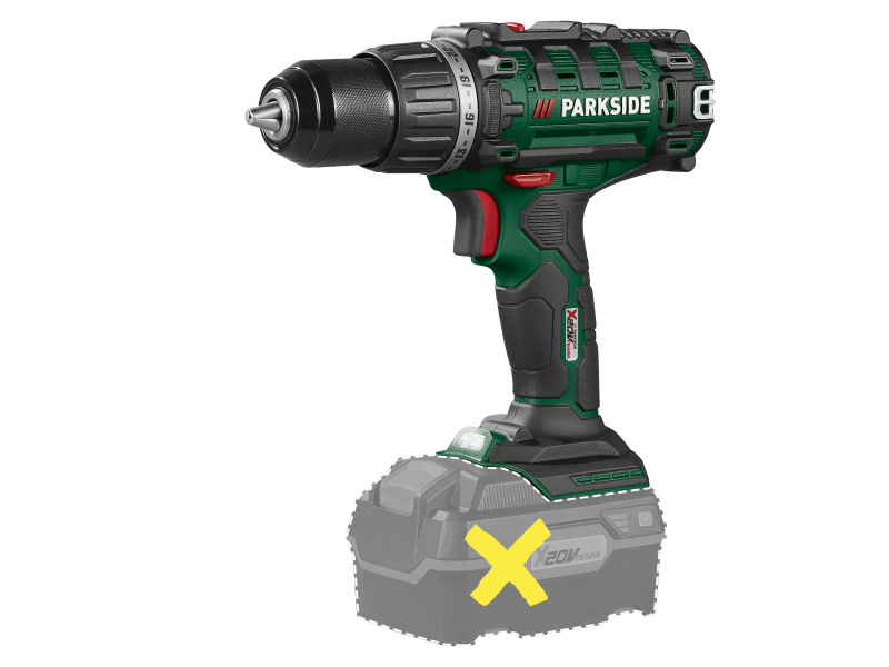 Parkside® Aku vrtací šroubovák Pabs 20-Li I9 – bez akumulátoru a nabíječky