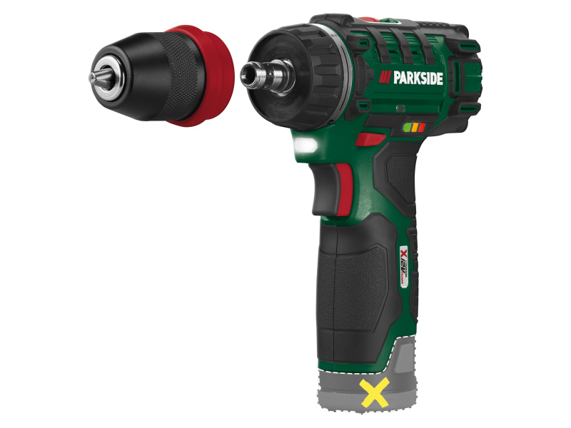 Parkside® Aku vrtací šroubovák Pbsa 12 E4 – bez akumulátoru a nabíječky