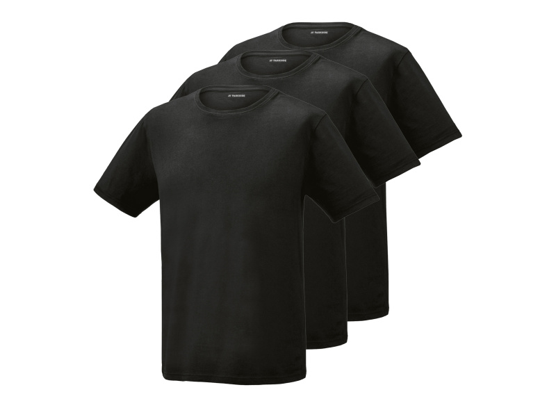 Parkside® Pánské triko, 3 kusy (černá, L (52/54))