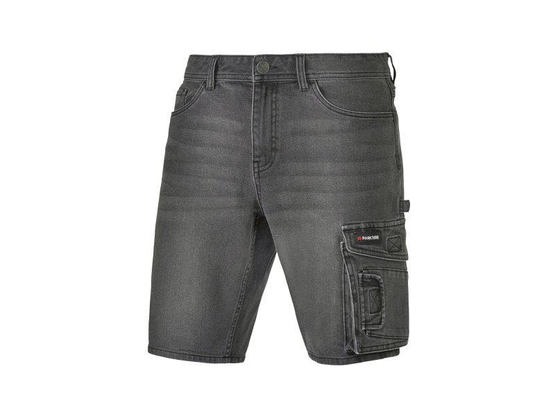 Parkside® Pánské džínové pracovní bermudy (černá, 54)
