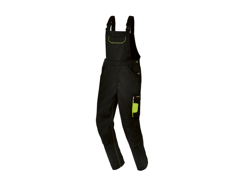 Parkside® Pánské pracovní kalhoty s laclem (černá, 54)