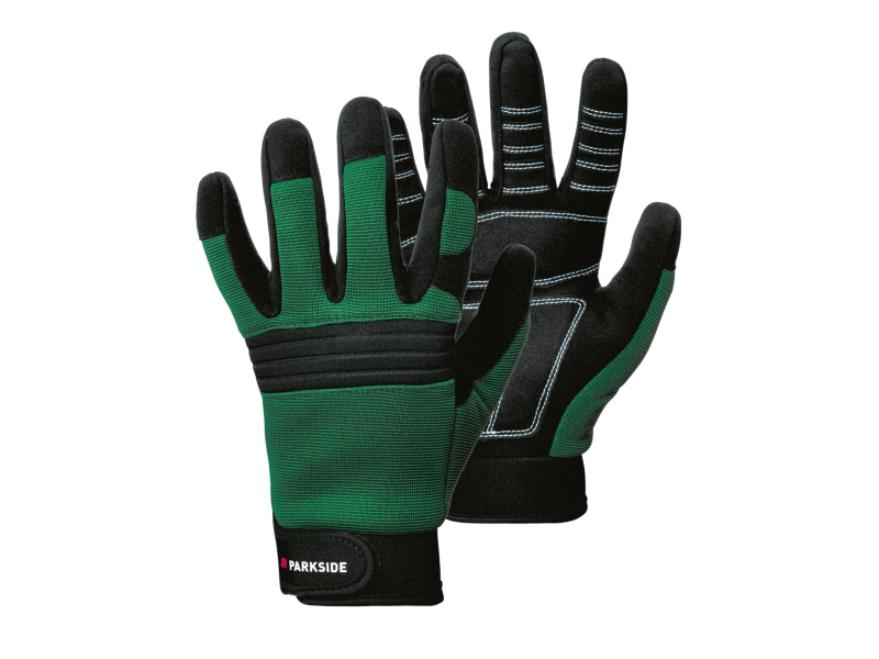 Parkside® Dámské / Pánské pracovní rukavice (zelená/černá, 10)