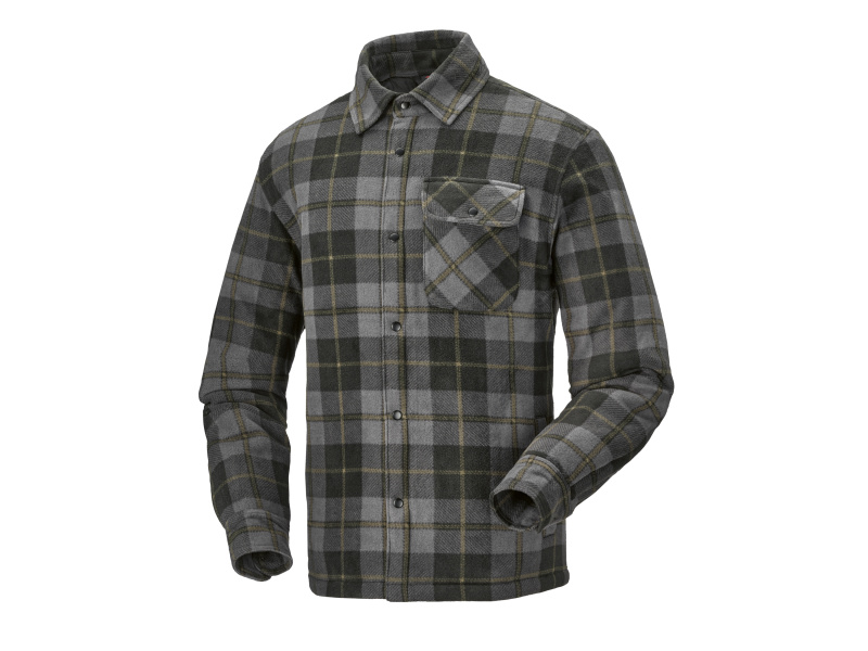 Parkside® Pánský flanelový overshirt (šedá, S (44/46))