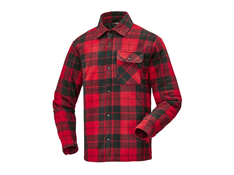 Parkside® Pánský flanelový overshirt (červená, L (52/54))
