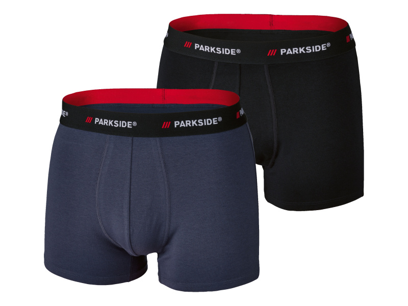Parkside® Pánské boxerky, 2 kusy (černá/modrá, 8/Xxl)