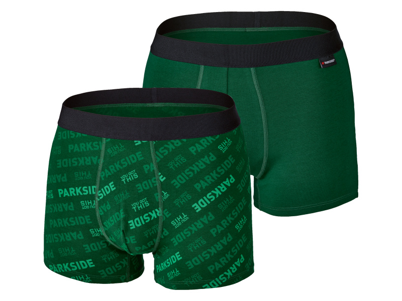 Parkside® Pánské boxerky, 2 kusy (zelená, 4/S)