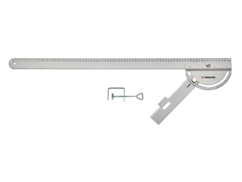 Parkside® Značkovací vodováha / Pomůcka na hmoždinky / Sada úhelníků / Pomůcka na řezání úhlů (univerzální vodicí lišta)
