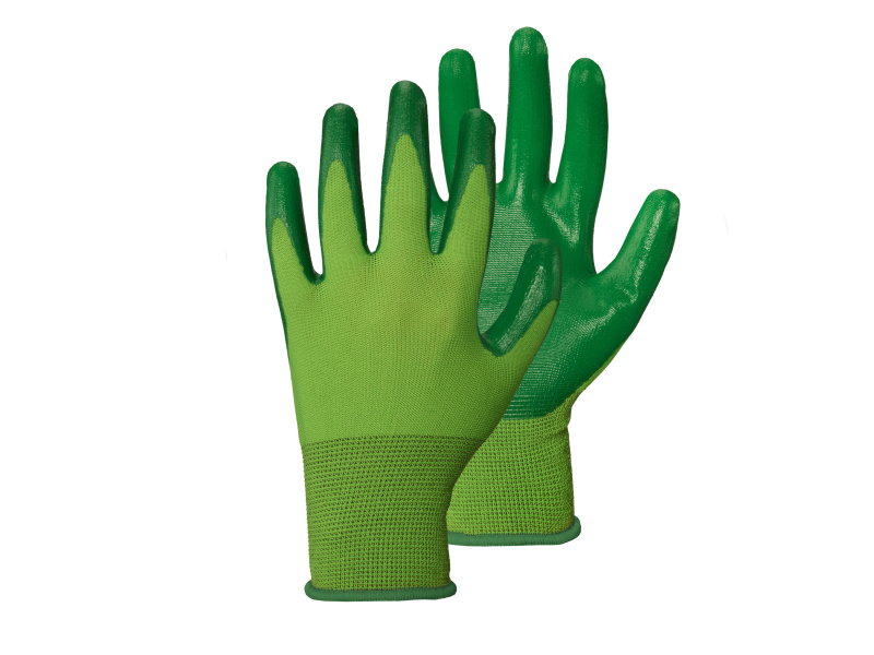 Parkside® Nitrilové zahradní rukavice, 4 kusy (zelená/zelená, 10)
