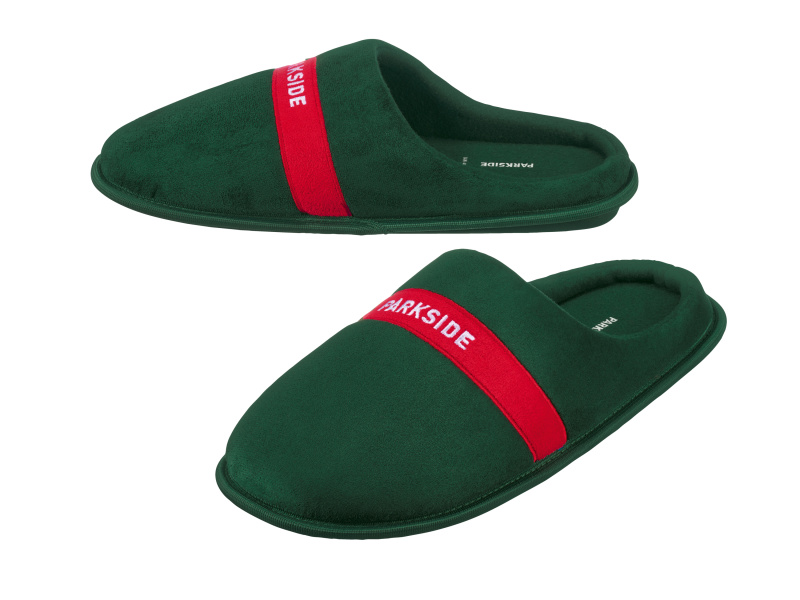 Parkside® Pánská domácí obuv (zelená/červená, 40/41)