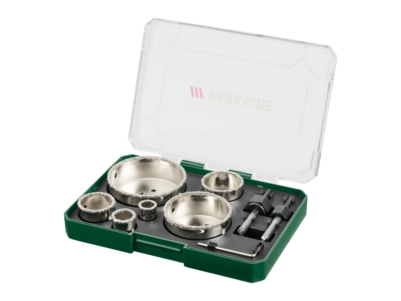 Parkside® Sada děrovacích pil, 9dílná (sada děrovacích pil z tvrdokovu, 9dílná)