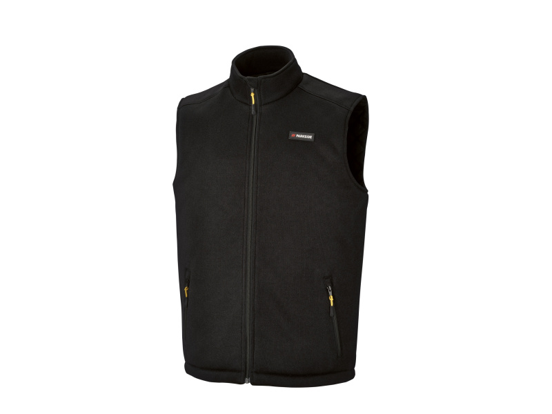 Parkside® Pánská vesta z pleteného fleecu (černá, XL (56/58))