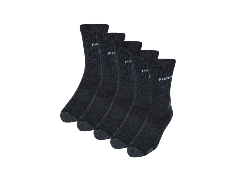 Parkside® Pánské pracovní ponožky, 5 párů (šedá, 43-46)