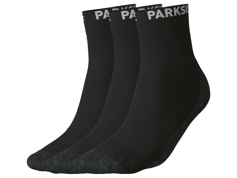 Parkside® Pánské pracovní ponožky, 3 páry (antracitová, 43-46)