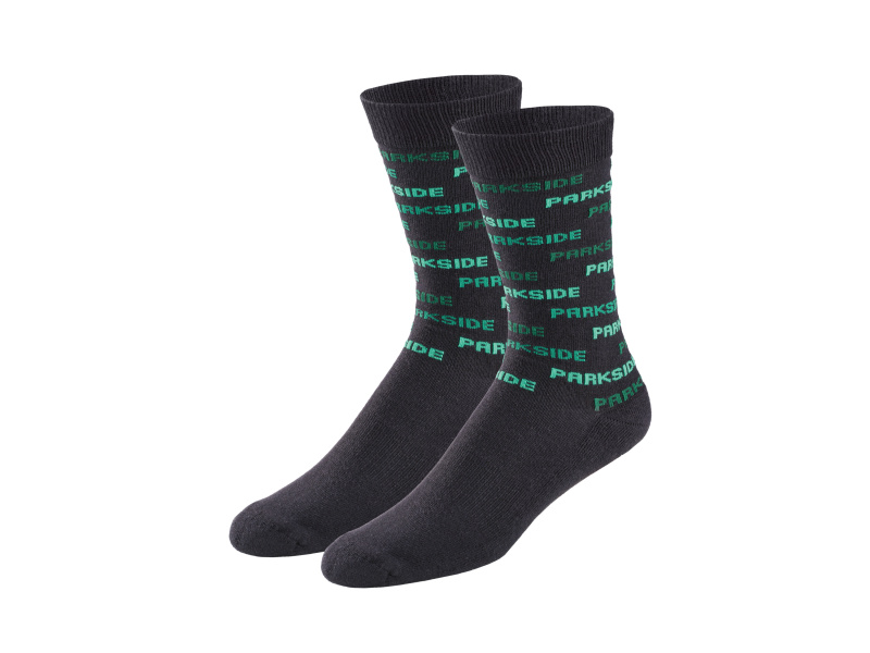 Parkside® Pánské sportovní ponožky, 2 páry (černá, 43-46)