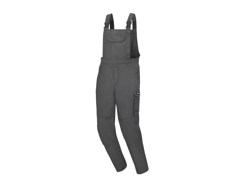 Parkside® Pánské zateplené pracovní kalhoty s laclem (šedá, 48)