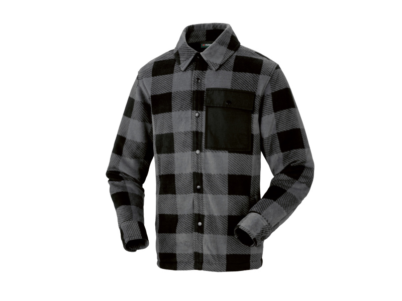 Parkside® Pánský flanelový overshirt (šedá, L (52/54))